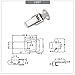 Industrial Spring 304 Stainless Steel Toolbox Lock Buckle 1Pcs(SUS304)