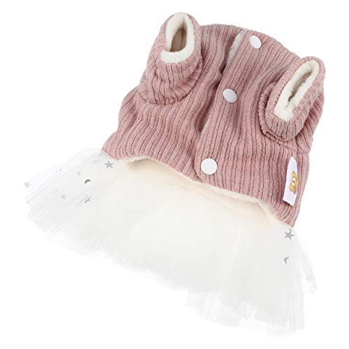 Balacoo Saia de Inverno para Cães e Gatos Roupa Quente para Cães Roupas para Animais de Estimação Su