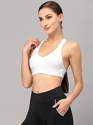 Image of Style Quotient Adults-Women Black Solid Sports Bra