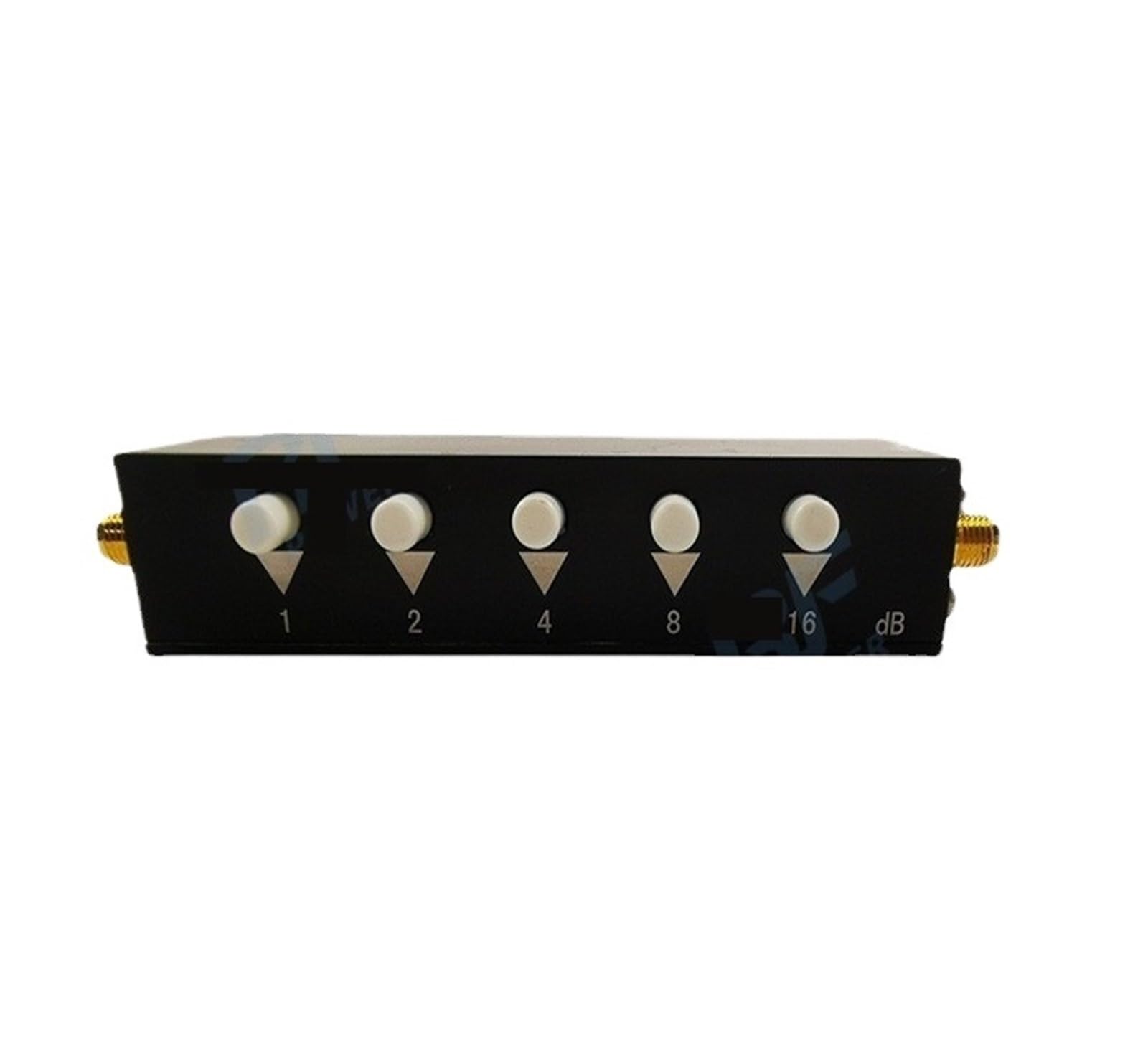 Atténuateur réglable Atténuateur réglable par bouton à cinq positions de type SMA 30dB, connecteur 3G KK pas à pas de 1dB