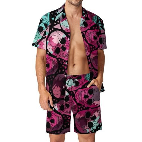 Chemise hawaïenne crâne violet exprimez votre liberté sous le soleil d'été