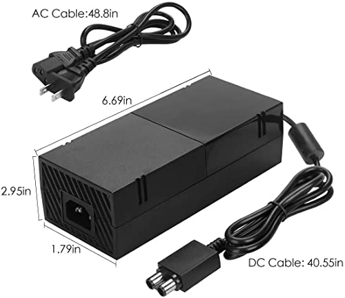 Yaeye 54789-6 Power Supply Brick For Xbox One With Power Cord, (Low Noise Version) Ac Adapter Power Supply Charge Compatible thumb #6