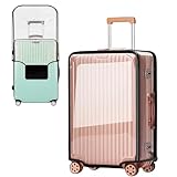 28 inch Suitcase Cover for Luggage Protector Clear PVC Waterproof Baggage Protective Cover for Tsa Approved Travel Sleeve Case