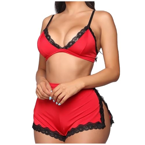 Genérico Conjunto de Pijama Femenino y Elegante para la Comodidad del (RD1, XL)