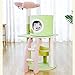 ZWSYQXIU Cat Tree Activity Indoor Outdoor Post Cat Climbing Frame Three-Tier Platform Tower Tree Furniture with Ladder Scratching Post Activity Stand