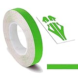 Decal Tape Vinyl Sticker for Vehicle Bodies & Parts Lime Green 3/8' PIN Stripe 32 ft Length for Cars Bumpers Models Helmets Motorcycles Dashboards Bodyworks