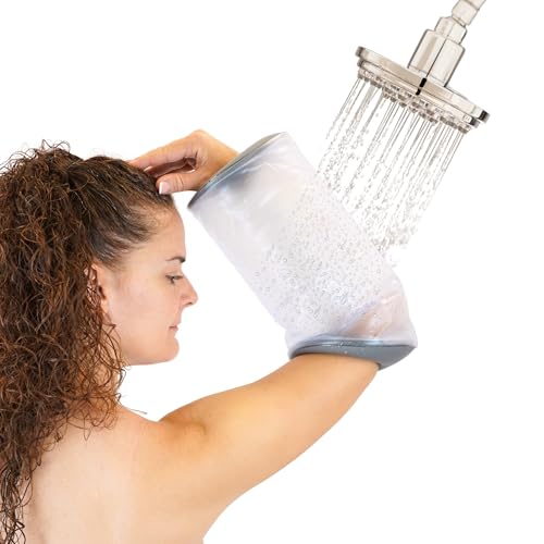 BLJ®️ Protector Escayola Brazo PICC Adulto para Ducha - Funda Escayola Impermeable, Flexible y Reutilizable de Uso Diario + Bolsa de Almacenamiento con Cremallera.