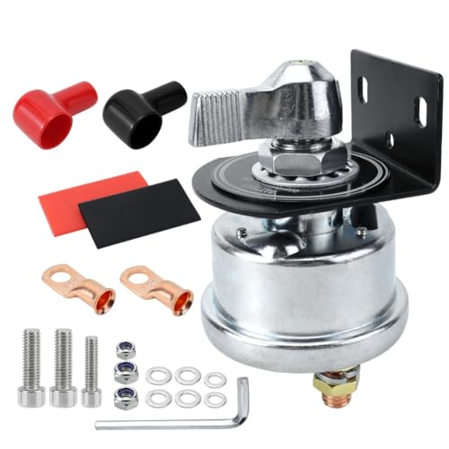 Interrupteur de déconnexion de batterie 12V 200A avec support latéral pour voiture et bateau