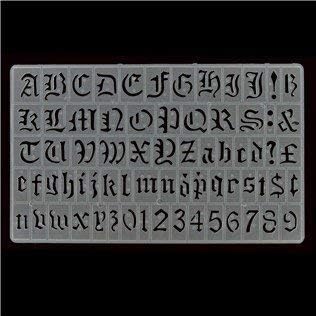 20mm Old English Lettering Stencil