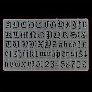 20mm Old English Lettering Stencil