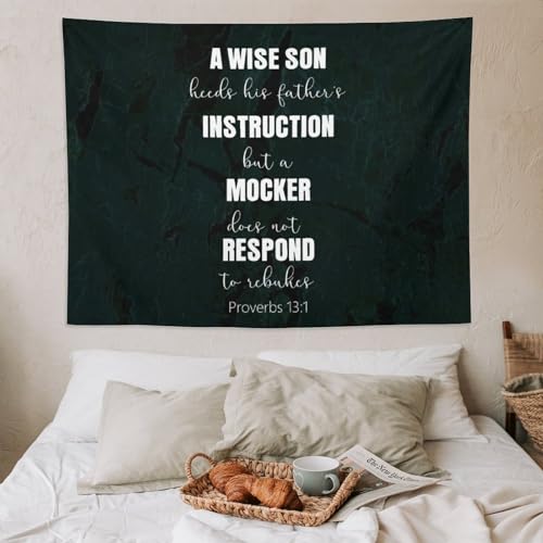 Tapiz de pared con citas inspiradoras de 152 x 203 cm, el regalo ideal para el hogar 5