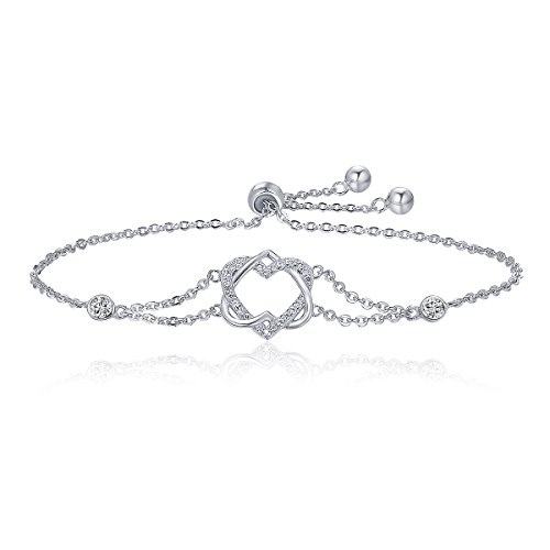 Bijoux authentiques en argent : le cadeau idéal avec bague double cœur torsadé