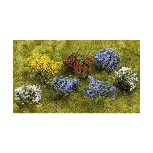 FALLER 14 Blühende Büsche I Miniatur Pflanzen für Ihre Miniaturwelt I Modellbau Zubehör I Modelleisenbahn Zubehör I Naturgetreue Miniatur Deko