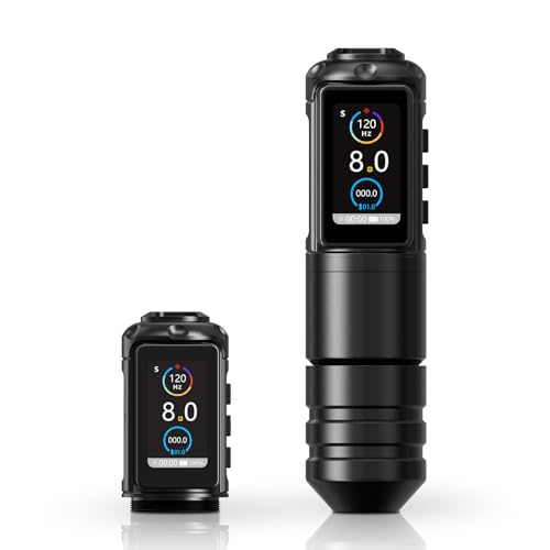 Ambition Ninja Pro Machine à Tatouer - Machine Tatouage Rotative à Cartouches, Facturation Intelligente, Moteur Sans Charbon, Double Alimentation 2000mAh pour Débutants & Pros