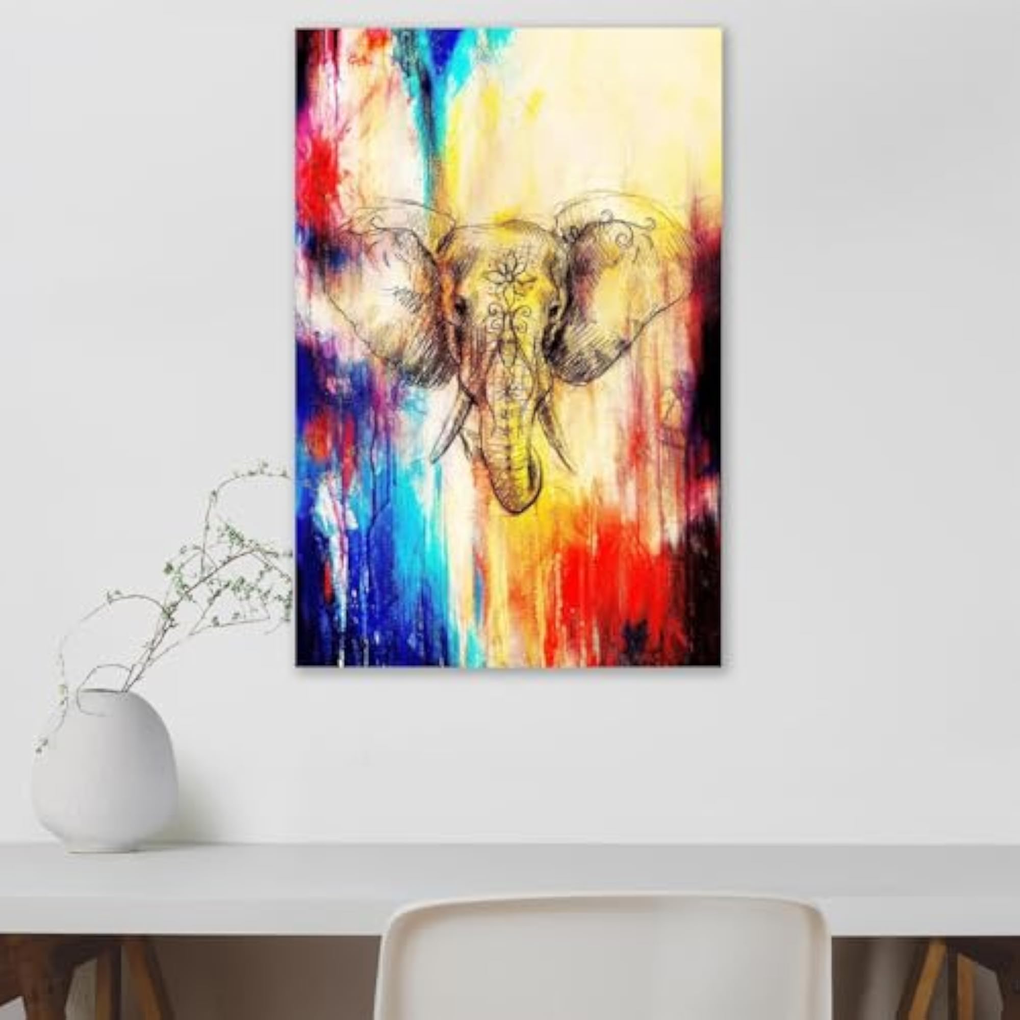 Elephant Drawing D2 Wall Sticker