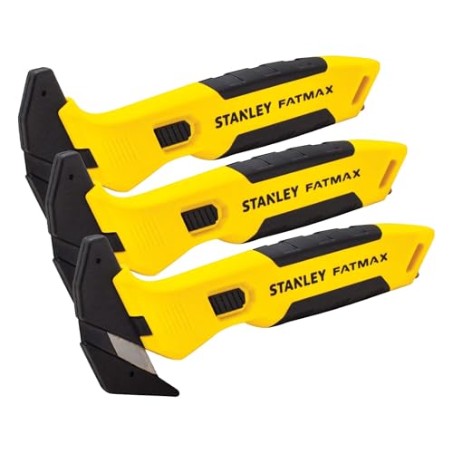 Image of STANLEY FATMAX FMHT10358-0 Packing Cutter, Bi-Material (Pack of 3)