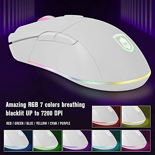image for KOLMAX HUNTER White RGB Gaming Keyboard and Mouse Combo,Gaming Keyboar