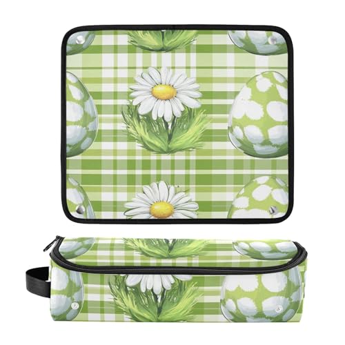 Bolsa de viaje para herramientas de cabello con tapete resistente al calor e impermeable organizador para plancha y accesorios miniatura 3