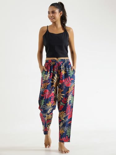 Image of SAY Women's Relaxed Fit Cotton Lounge Pants, Comfortable Track Pant, Lower, Sports Trouser, Joggers Daily Gym Wear for Ladies