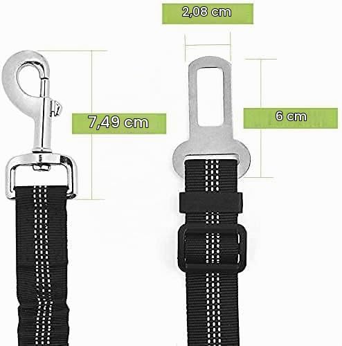 Miniatura 4 de Cinturón De Seguridad De Coche Para Perros, Cinturón Perro Coche Con Elástico Y Fuerte Mosquetón, Universal Para Trasportar Mascotas Más Duradero Para Todas Las Razas Perros Y Gatos, Negro