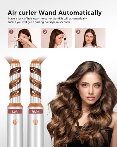 UMIGA Hair Styler 5 in 1, Air Styler Set with Ionic Hair Dryer,Auto Air Curler,Thermal Brush,Hair Dryer Set for Styling, Fast Drying, Volumizing,Curling,Straightening, Ion Care - Image 2