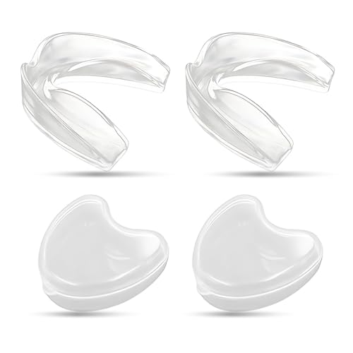 DWFEYOI Protector Bucal Deportivo Adulto, Transparente, para Deportes de Contacto, MMA, Boxeo, Kickboxing, Hockey, Fútbol