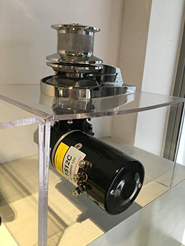 POWER4S 12V 1200W Heavy Duty Highspeed Anchor Winch Windlass with Capstan for Boat 40ft to 65ft C1212C (8mm DIN766 Gypsy)