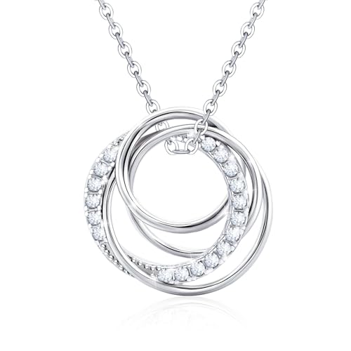 Image of Sterling Silver Pendant Necklace Charms Hypoallergenic Fashion Jewelry Dainty Valentines Day Birthday Gift for Women