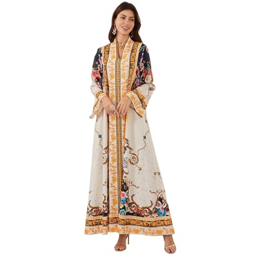 Robe tendance à manches musulmanes en caftan arabe de prestige