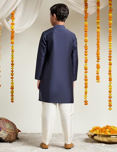 Image of Amazon Brand - Symbol Boy's Festive Rayon Kurta Pajama Set