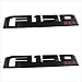 Kimoo F-15XR 2X F-150 XLT for 2015-2016 F-150 Fender Side Emblem Badge Sticker For Ford (Black)