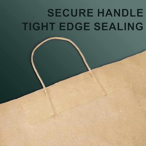 Switory Brown Gift Bags 50pcs, Kraft Party Bags 8x4.75x10.5 Inch Paper Bag with Twisted Handles for Party Favor, Thankgiving,Christmas,Birthday, Wedding - Image 8