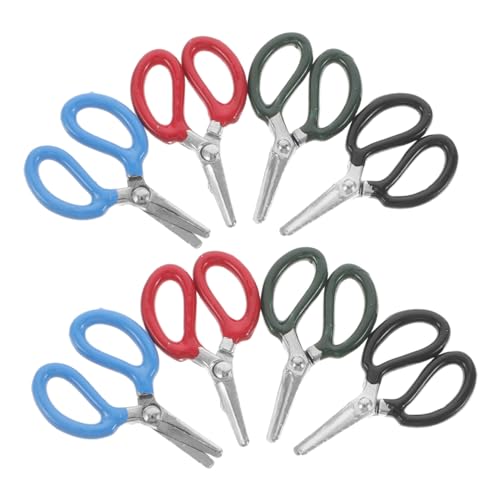 KONTONTY 8 Tijeras Pequeñas para Proyectos De Costura Herramientas para Miniaturas Accesorios para Casas De Muñecas Modelos De Escenas En Miniatura Tijeras De Trabajo para