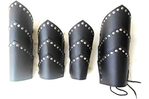 NauticalMart Medieval Gothic Leather Leg Armor Costume