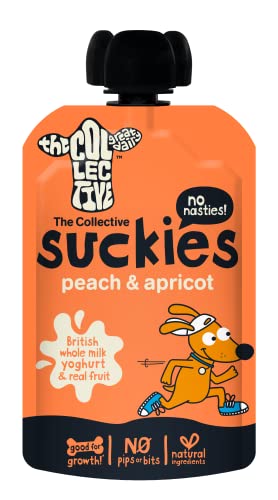 The Collective Suckies Peach + Apricot Kids Yoghurt Pouch 90g