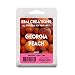 Georgia Peach - Scented All Natural Soy Wax Melts - 6 Cube Clamshell 3.2oz Highly Scented!