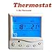 Digital Floor Heating Thermostat for Indoor Use, 220V LCD Programmable Heating Controller with ABS Housing, Control for Radiant Floor Heating Systems