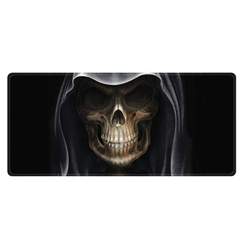 Meffort Inc XXL Gaming Mouse Pad 34.75x15.25 Skull Face