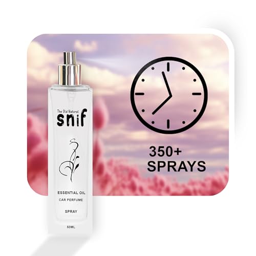 Image of Spray Car Perfumes with Essential Oils Fragrance in Glass bottle with 2 Hanging Tags | Car Air Fresheners 50ml (Passion)