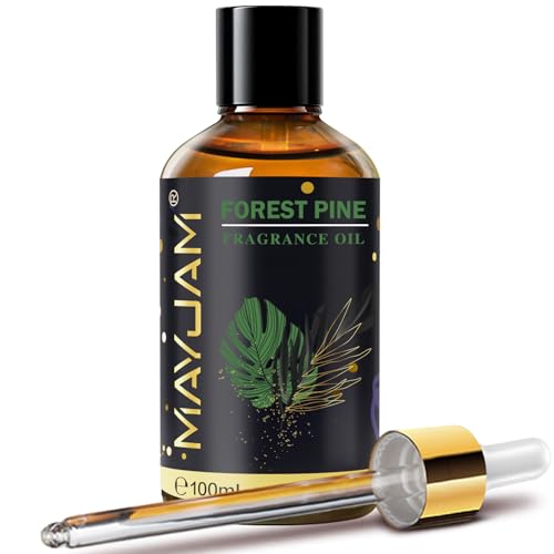 Forest Pine Fragrance Oil Essential Oil MAYJAM 3.38FL.OZ Forest Pine Oil for Diffusers for Home Long Lasting Scented Oils for Soap Candle Making - 100ML