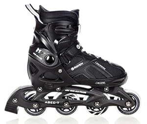 Raven Pulse Verstellbare Inline Skates Schwarz