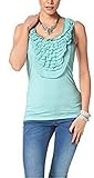  Melrose Top mit Rüschen Damen Türkis Gr. 42