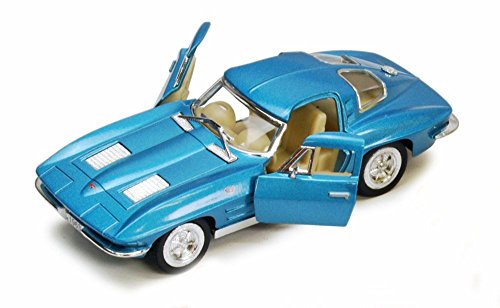 KiNSMART - 1963 Chevy Corvette Stingray 1:36 Scale 5" Die Cast Metal Model Toy Classic Toy Car (4 Set)