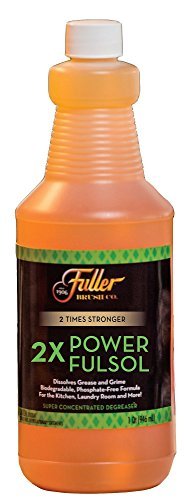 Fuller Brush 2X Power Fulsol Degreaser - Powerful Multi-Surface Degreaser Concentrate - All Purpose Oil, Grease & Grime Cleaner For Bike, Automotive, Grill, Bathroom & Kitchen