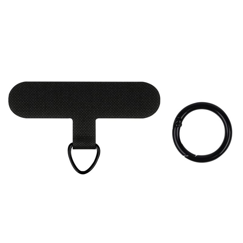 flintronic Phone Tether Tags, 2PCS Cellphone Lanyard Tether Patches, Lanyard Pads, Metal Crossbody Cell Phone Lanyard Patch Silve, Phone Strap Connector Clip Compatible with Most Smartphones