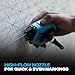 OX Pro 100ft Contractor Chalk Line with Blue Chalk Powder 4oz - Quick-Wind Cotton Nylon Basic Bold Line Marking Tool in Pointed Tip ABS Plastic - 3:1 Gear Ratio Chalk Reel Tool OX-T630601