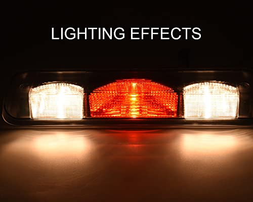 Grand Orange Third Brake Lights Compatible With Ford F150 / Fits Lincoln Models 2004-2008 Dot Certified Tail Light Assembly #TOP1