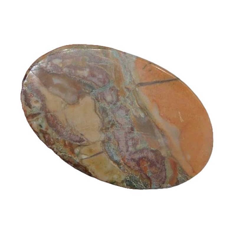 Pierre précieuse jaspe Picasso naturel 56x35mm pour pendentif de prestige