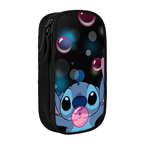 Trousse à crayons Sac à crayons Papeterie Organisateur Pochette Fermeture éclair Boîte de rangement Grande capacité Marqueur pour école Université Bureau Étudiants Filles Garçons Noir Cover