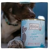 MjAMjAM - Premium Nassfutter für Hunde - Junior saftiges Hühnchen mit Ei, 6er Pack (6 x 400 g), naturbelassen mit extra viel Fleisch
